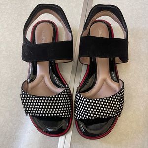 EUC Beautifeel Romi Polka-dot Sandal - size 39 (size 8)